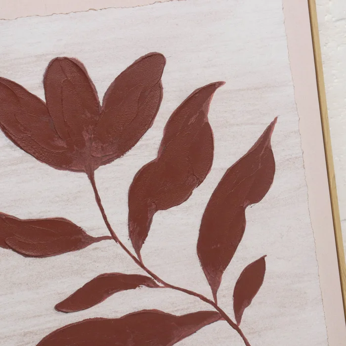 Cuadro Leaf Ii, 60x60, Violeta Papel H1gca250909b en Violeta - Decoración de pared, Uruguay | Divino, vista 2