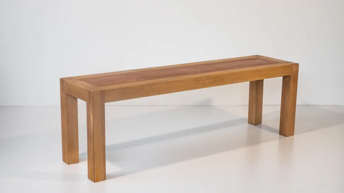 BANCO / PIE DE CAMA GAROPABA 1,38mt en Madera natural - Butacas, banquetas y puffs, Uruguay | Fundamento Muebles, vista 2