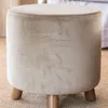 PUFF POLLY - TERCIOPELO OLIVA en Beige - Butacas, banquetas y puffs, Uruguay | La Iberica, vista 5 de 5