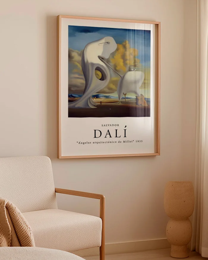 Salvador Dali - Ángelus arquitectónico de Millet en Multicolor - Láminas, Uruguay | La Cuadrería, vista 2
