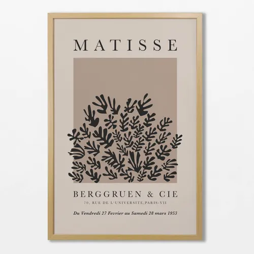 Matisse - Black & beige N.02 en Beige - Láminas, Uruguay | La Cuadrería