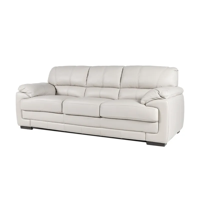 Sofá Oxford - Cuero Básico - 3 cuerpos - Arena en Beige - Sillones y sofás, Uruguay | NYR
