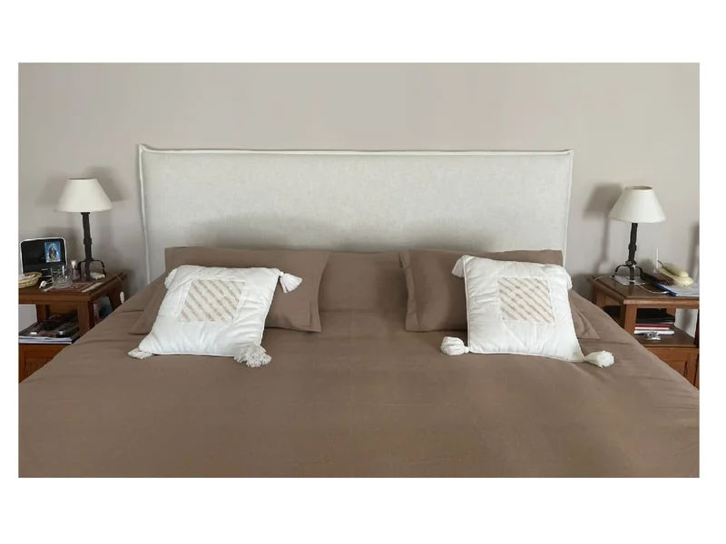 Respaldo con Diseño de Pestaña en Beige - Respaldos de cama, Uruguay | Finkel, vista 3