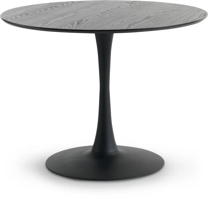 Mesa de comedor RINGSTED Ø100 chapa fresno en Negro - Mesas de comedor, Uruguay | JYSK