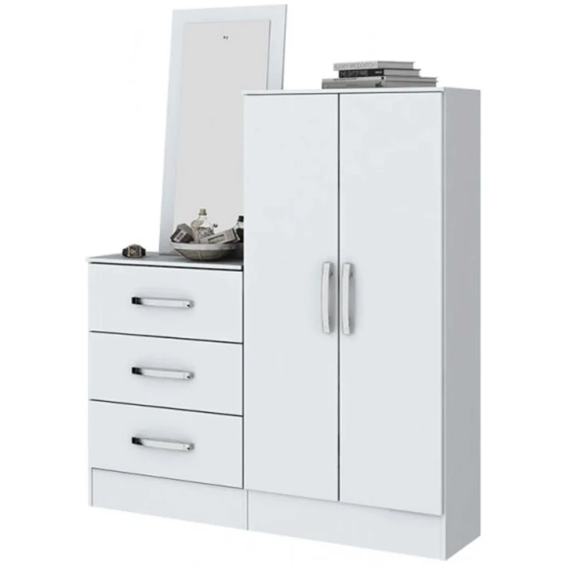 Comoda Cajonera Mdp Blanco B700 en Blanco - Cómodas, Uruguay | Divino, vista 3