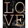 Cuadro Love - Moldura Blanca 40x60 cm - Decoración de pared, Uruguay | Berna home, vista 2 de 2