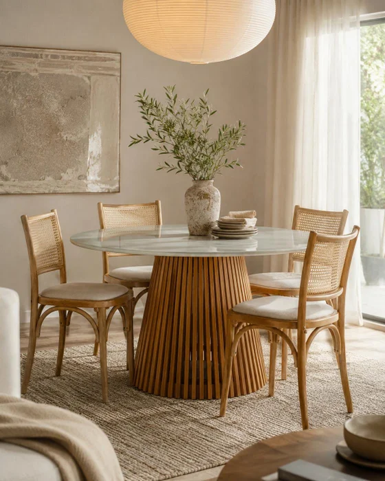 MESA MIAMI TAPA VIDRIO 120 CM - Muebles, Uruguay | Indrana, vista 3