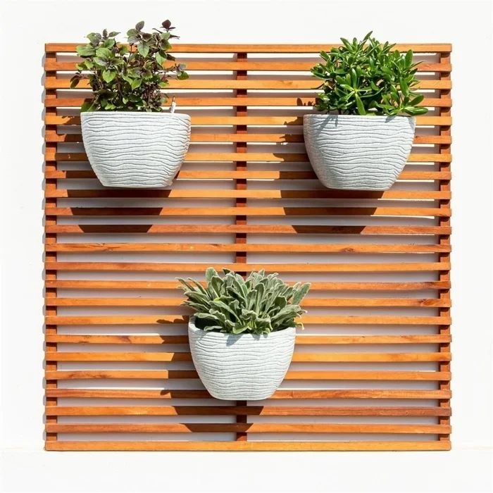MACETA PARA PARED 21X17CM SISAL BLANCA en Blanco - Macetas, Uruguay | Decohogar, vista 3