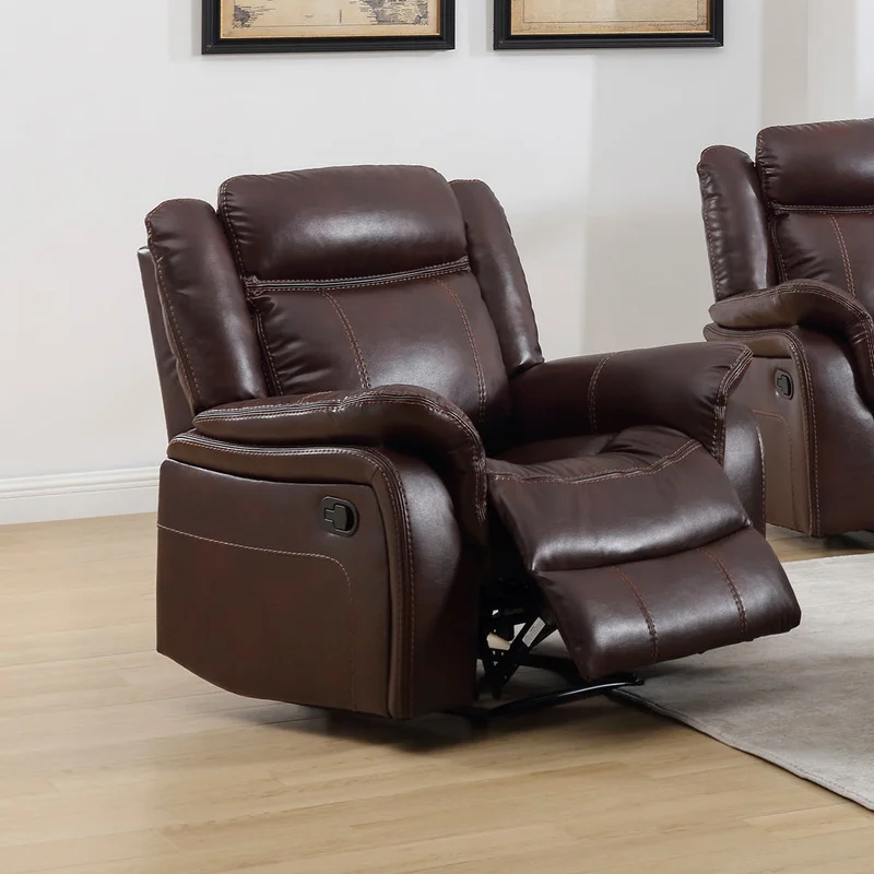 Sillón recliner Kingdom - 1 cuerpo en Marrón - Sillones y sofás, Uruguay | Ecowood, vista 3