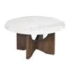 Mesa Ratona Madera-y-marmol Marron Leona Castaño en Marrón - Mesas de living, Uruguay | Divino, vista 2 de 4