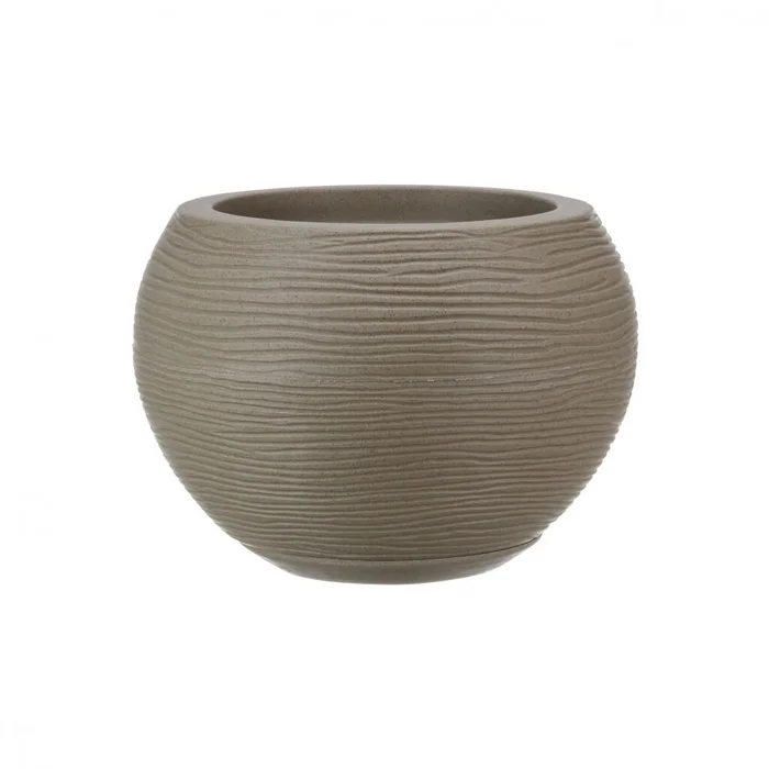 MACETA 17X19CM FLORENCA SISAL EFECTO PIEDRA BEIGE en Beige - Macetas, Uruguay | Decohogar