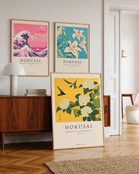 Hokusai - Tríptico N.01 en Multicolor - Láminas, Uruguay | La Cuadrería, vista 2