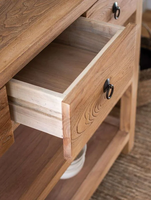 APARADOR / MESA DE ARRIMO OLMO - 1.20 MTS en Madera natural - Bibliotecas, Uruguay | La Iberica, vista 7