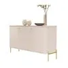 Buffet Aparador 3 Puertas Mdp Con Patas Metalicas en OFF WHITE / DORADO - Aparadores y recibidores, Uruguay | Soy Hogar, vista 5 de 10