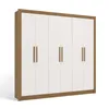 Placard 6 Puertas Mdp Natural-beige Kobe en Blanco - Roperos y placares, Uruguay | Divino, vista 2 de 4