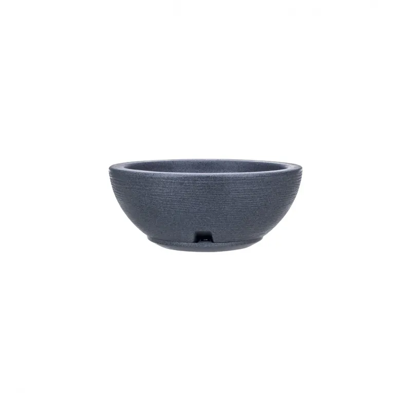 MACETA 30X13CM AMSTERDA GRAPHITO EFEC.PIEDRA GRIS O en Gris - Macetas, Uruguay | Decohogar