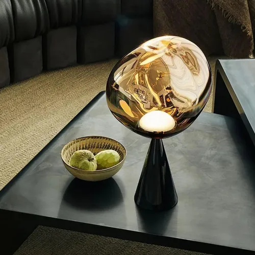 LUMINARIA DE MESA GOLD BOULE Dorado - Lámparas de mesa, Uruguay | Viasono