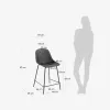 Taburete exterior Quinby - gris altura 65 cm en Gris - Butacas, banquetas y puffs, Uruguay | Kavehome, vista 5 de 5