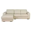 Sofa C/chaise Más De 4 Cuerpos Cuero-100-natural Natural-beige Texas Crudo en Blanco - Sillones y sofás, Uruguay | Divino, vista 2 de 7