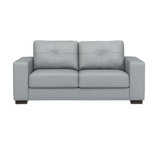 SOFA 100% CUERO - 2 CUERPOS - MODELO DOMINI - GRIS en Gris - Sillones y sofás, Uruguay | Champagne Home