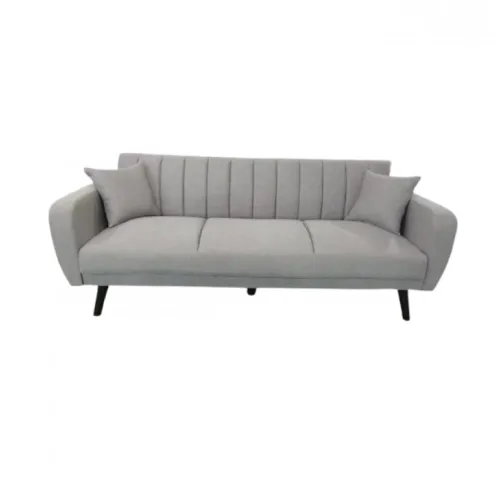 Sofá 3 cuerpos Gris de lino + 2 almohadones - Sillones y sofás, Uruguay | Que Sal Muebleria