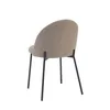 Silla De Comedor Metal-y-tela Marron Noa en Beige - Sillas, Uruguay | Divino, vista 4 de 5