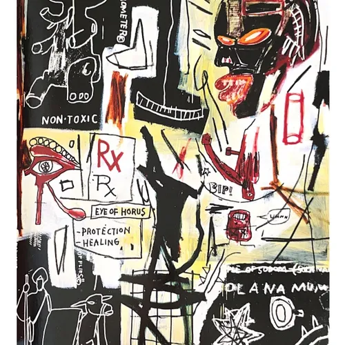 Jean-Michel Basquiat Painting en Multicolor - Láminas, Uruguay | Mara Estudio