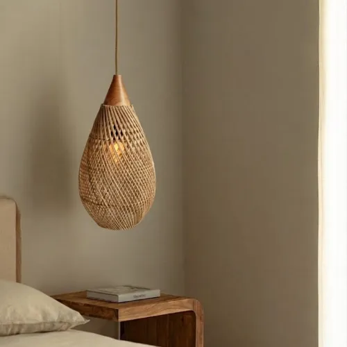 Lámpara Olea en Material: Ratán - Lámparas colgantes, Uruguay | Casakos