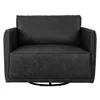 Butaca 1 Cuerpo Cuero-100-natural Negro Romeo en Negro - Sillones y sofás, Uruguay | Divino, vista 3 de 7