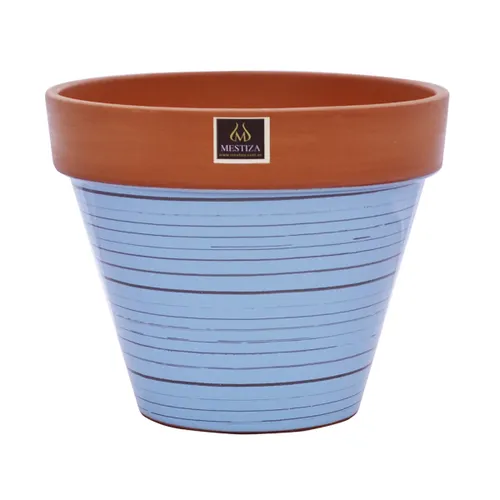 MACETA CERAMICA KONI TERRAZUL MESTIZA D24/H19CM - Macetas, Uruguay | Decohogar