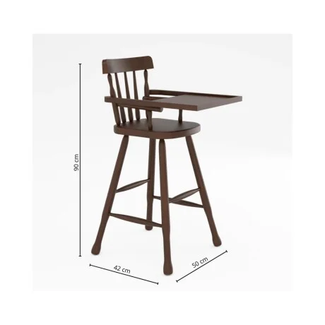 Silla para bebe Linea Parma - Tabaco en Marrón - Sillas, Uruguay | La Cueva Muebles, vista 4