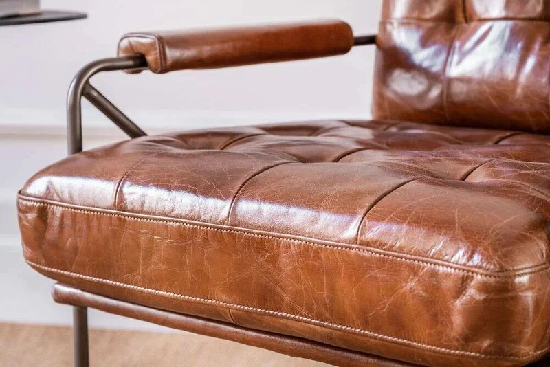 BUTACA COGNAC - CUERO ITALIANO en Marrón - Butacas, banquetas y puffs, Uruguay | La Iberica, vista 9