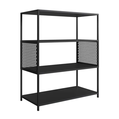 Estantería estilo Industrial - PRODUCTO CON DETALLES - en Negro - Bibliotecas, Uruguay | Champagne Home