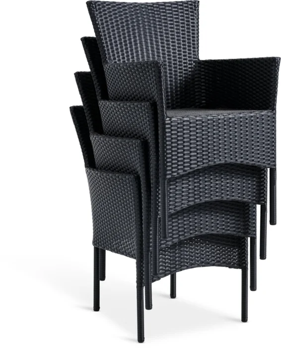 Silla apilable AIDT negro en Negro - Muebles para el exterior, Uruguay | JYSK, vista 5