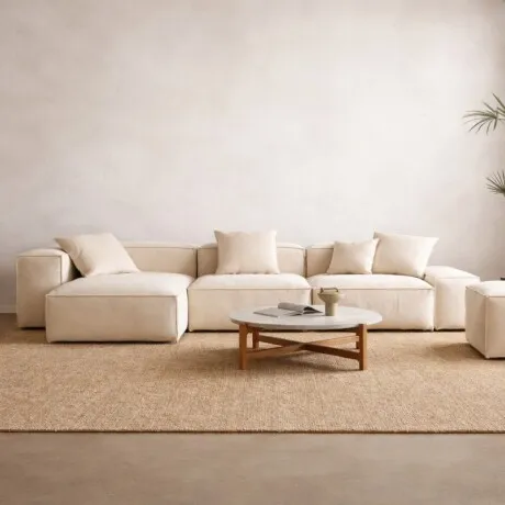 Sillón Modulado Alba Crudo en Beige - Sillones y sofás, Uruguay | Aihaus