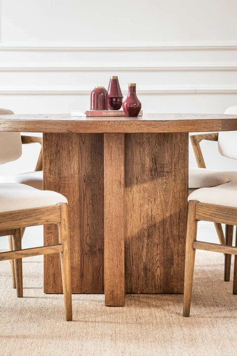 MESA COMEDOR GALERIE - HAYA MACIZA - 1.20 MTS en Marrón - Mesas de comedor, Uruguay | La Iberica, vista 13