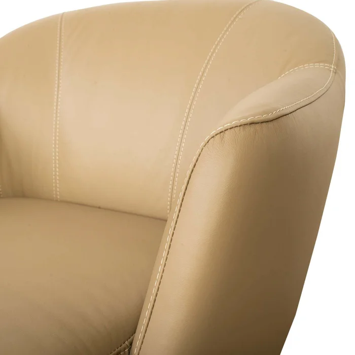 Butaca Fija 1 Cuerpo Cuero-100-natural Verde 1002 Khaki en Beige - Sillones y sofás, Uruguay | Divino, vista 6