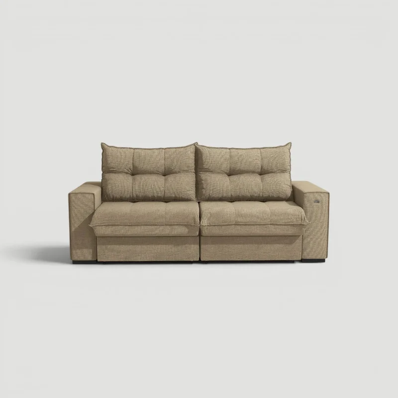 Sofa Dorian 236CM - Retractil/Reclinable en Beige - Sillones y sofás, Uruguay | Balton, vista 22
