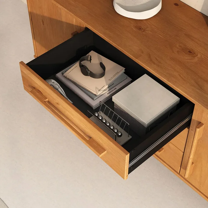 Aparador Buffet 145CM Trega - Madera Maciza en Madera natural - Aparadores y recibidores, Uruguay | Balton, vista 8