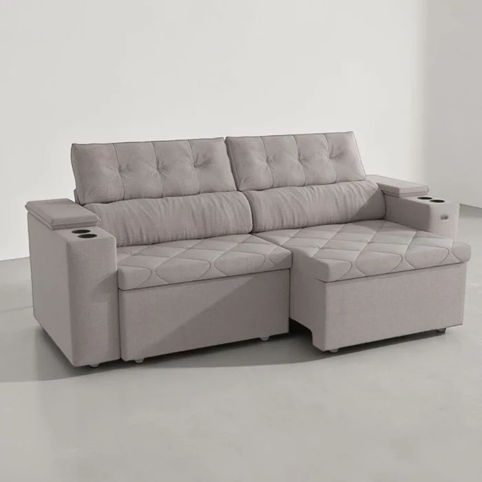 Sofa Otto 260CM - Retractil/Reclinable en Beige - Sillones y sofás, Uruguay | Balton, vista 12