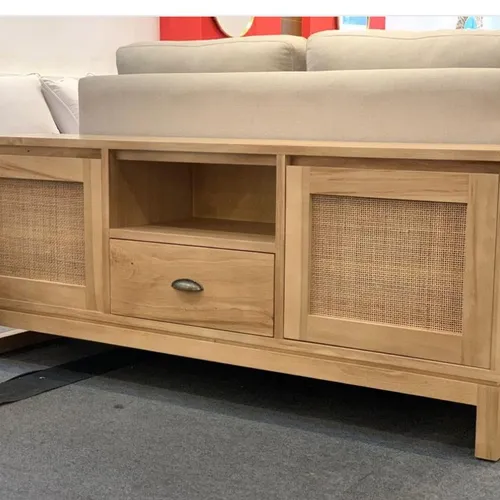 Rack Esterillado en Marrón - Muebles para TV, Uruguay | Marvic