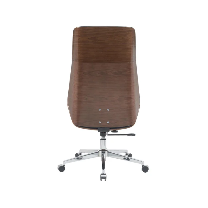 Asiento Gerencial Alto Madera-y-pu Negro Zen en Negro - Sillas de escritorio, Uruguay | Divino, vista 4