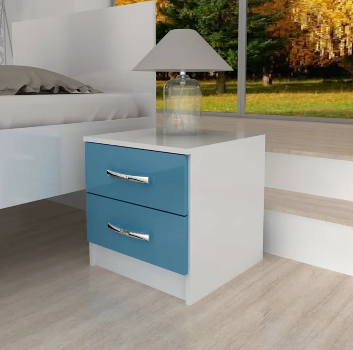 Mesa De Luz Infantil De 2 Cajones Para Dormitorio If02c en Multicolor - Dormitorio, Uruguay | Soy Hogar, vista 2