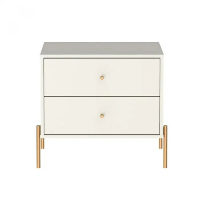 Mesa de Luz Jasper - White Gloss en Beige - Mesas de luz, Uruguay | Rústico Hogar, vista 4