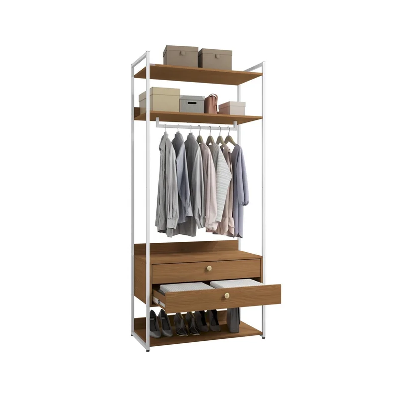 Closet Abierto Modular P47 - Linea Industrial en Madera natural - Roperos y placares, Uruguay | Balton, vista 11