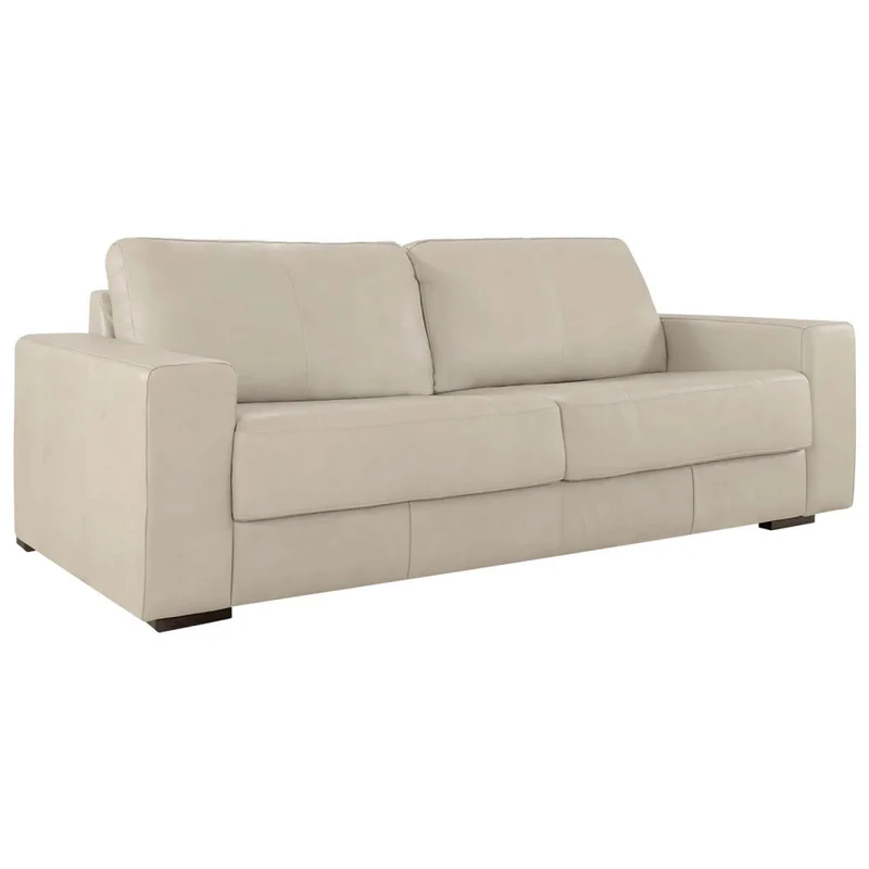 Sillón 3 Cuerpos Cuero-100-natural Natural-beige Texas Crema en Beige - Sillones y sofás, Uruguay | Divino, vista 3