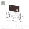 Rack para tv F41 140CM 100% MDF - Linea Factory - Muebles para TV, Uruguay | Balton, vista 4 de 8