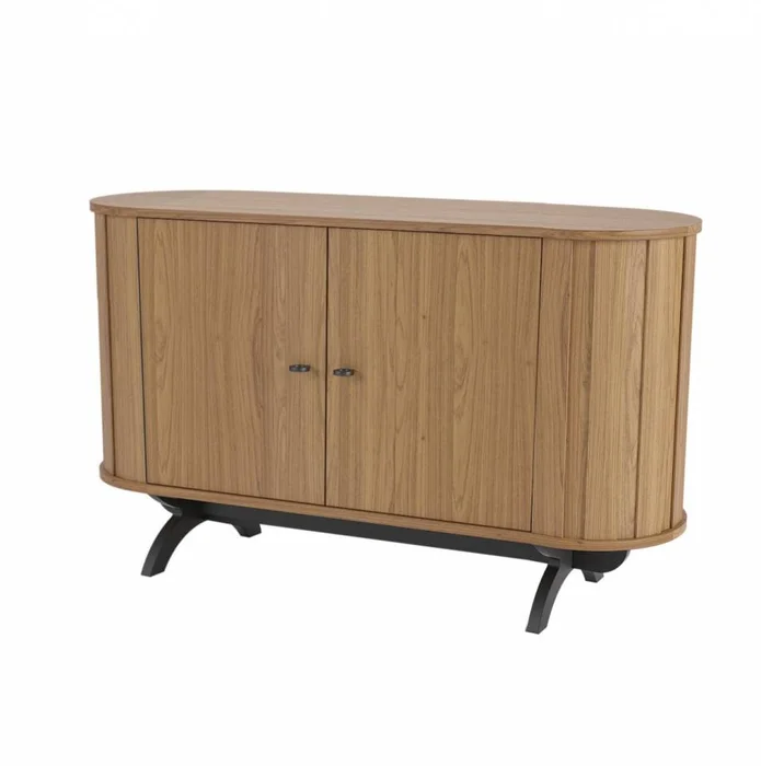Aparador Prime Recibidor Curvo 130cm 100% MDF - Linea Factory en Madera natural - Aparadores y recibidores, Uruguay | Balton, vista 4