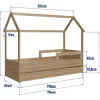 Cama Infantil Estilo Montessori con Marinera Marron - Dormitorio, Uruguay | RM Muebles y Deco, vista 5 de 5