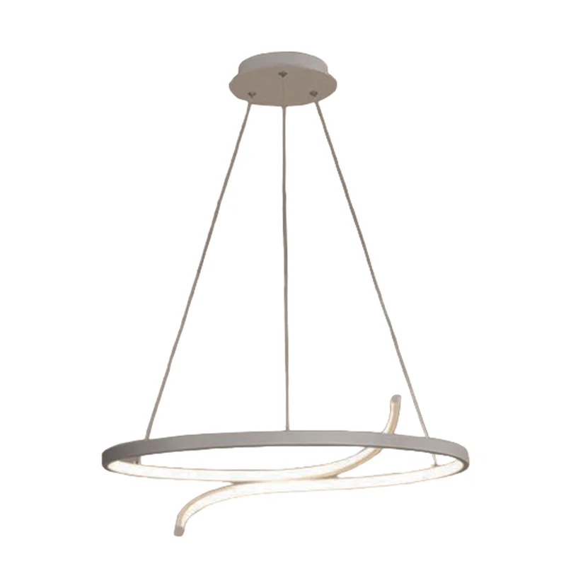 Luminaria led colgante 72W Gris en Blanco - Lámparas colgantes, Uruguay | Decotech, vista 3